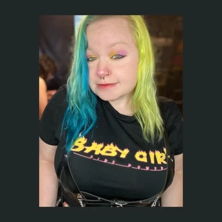 Blue Hair Baby Girl