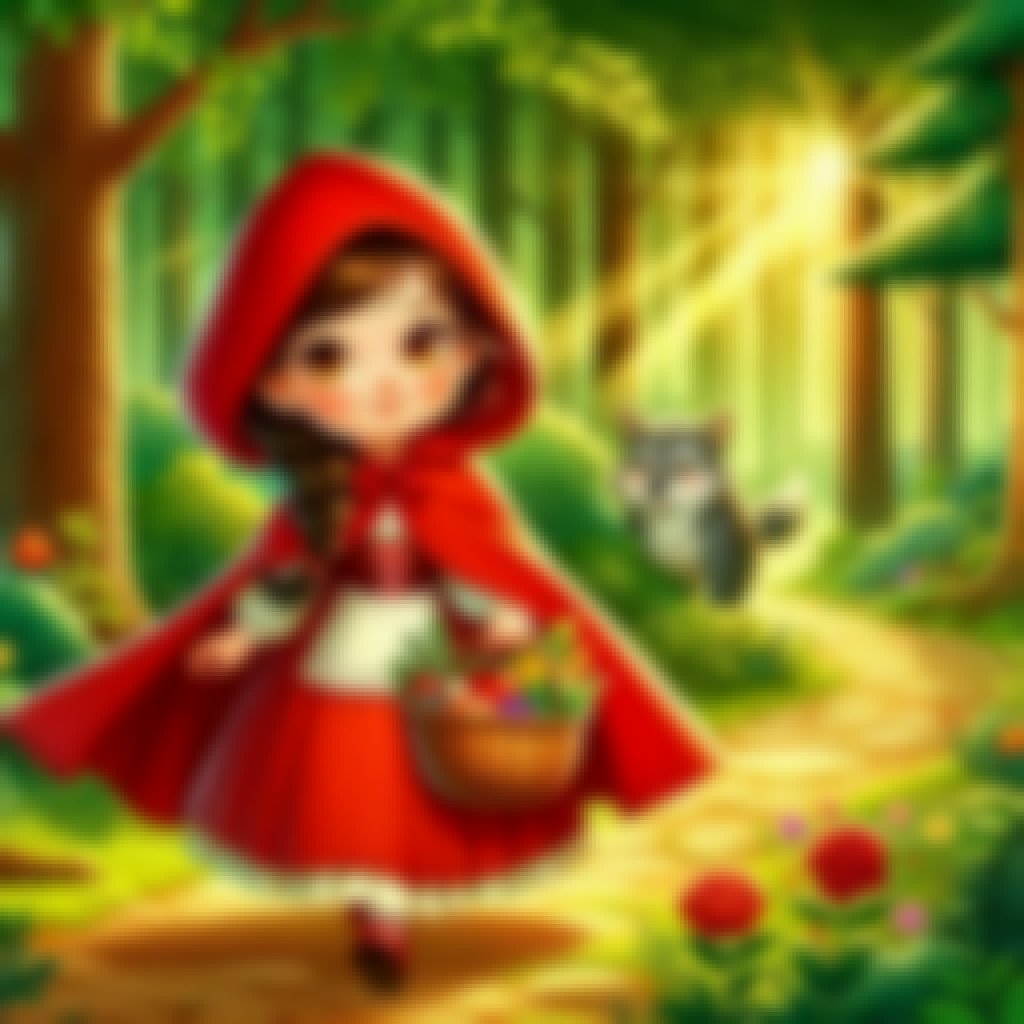 Little Red Riding Hoe