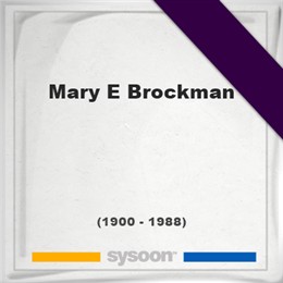 Mary Brockman